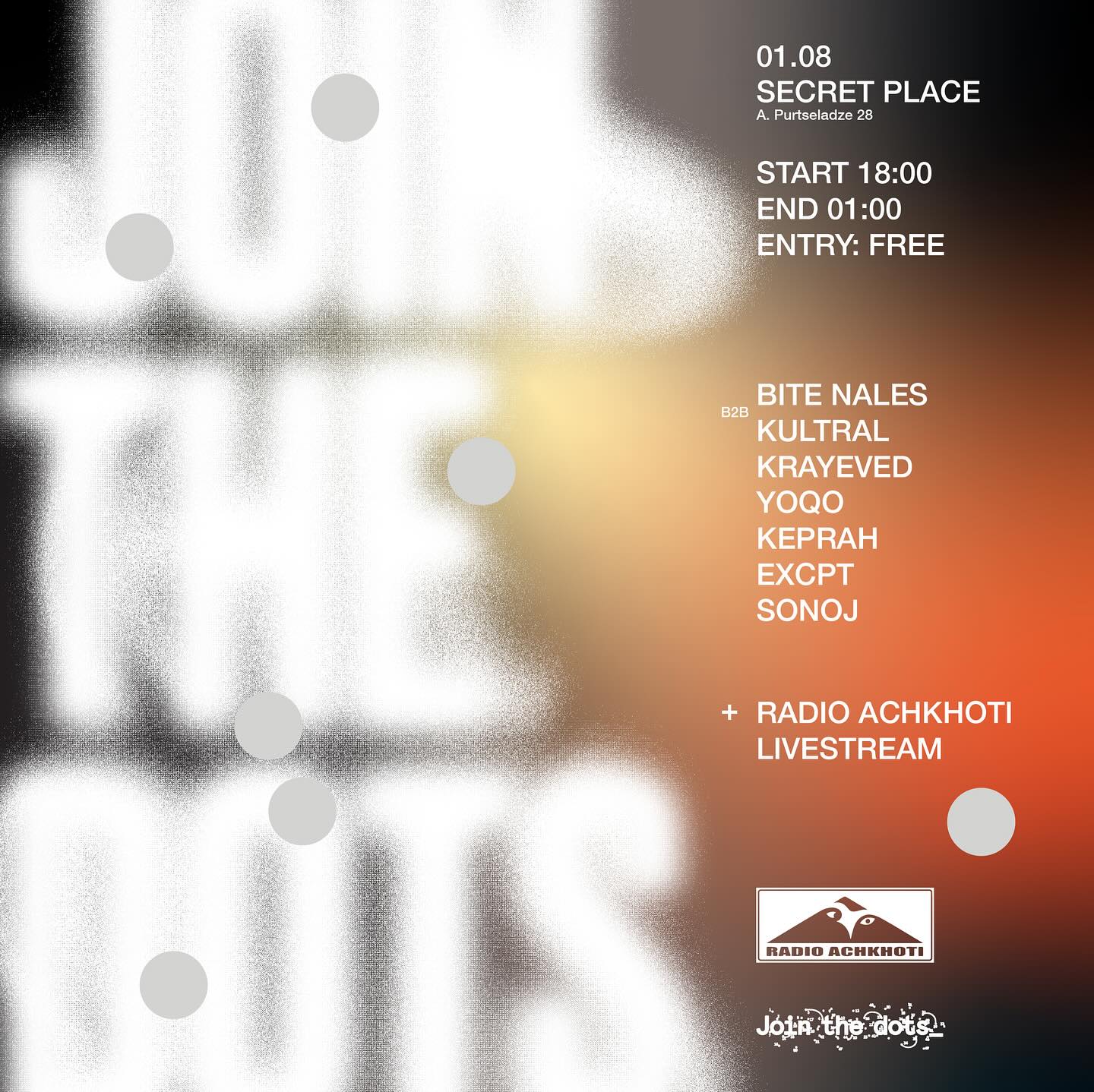 Join The Dots - Eclectic Electronic Sounds Evening