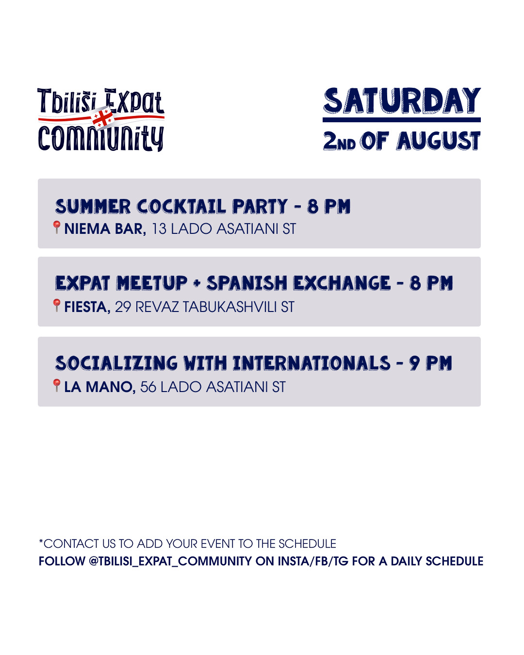 Tbilisi Expat Community Summer Cocktail Party