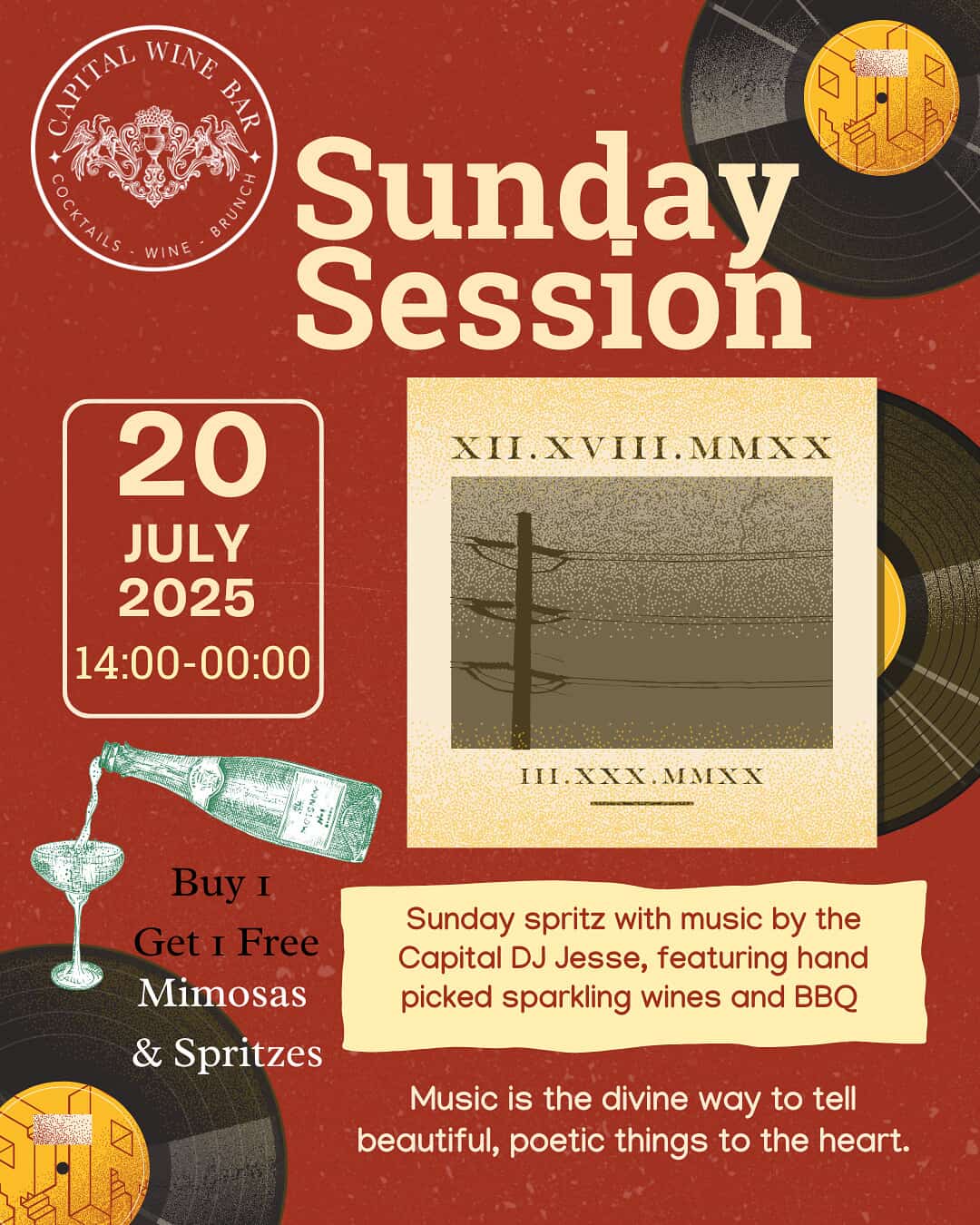 Sunday Session at Capital Wine Bar