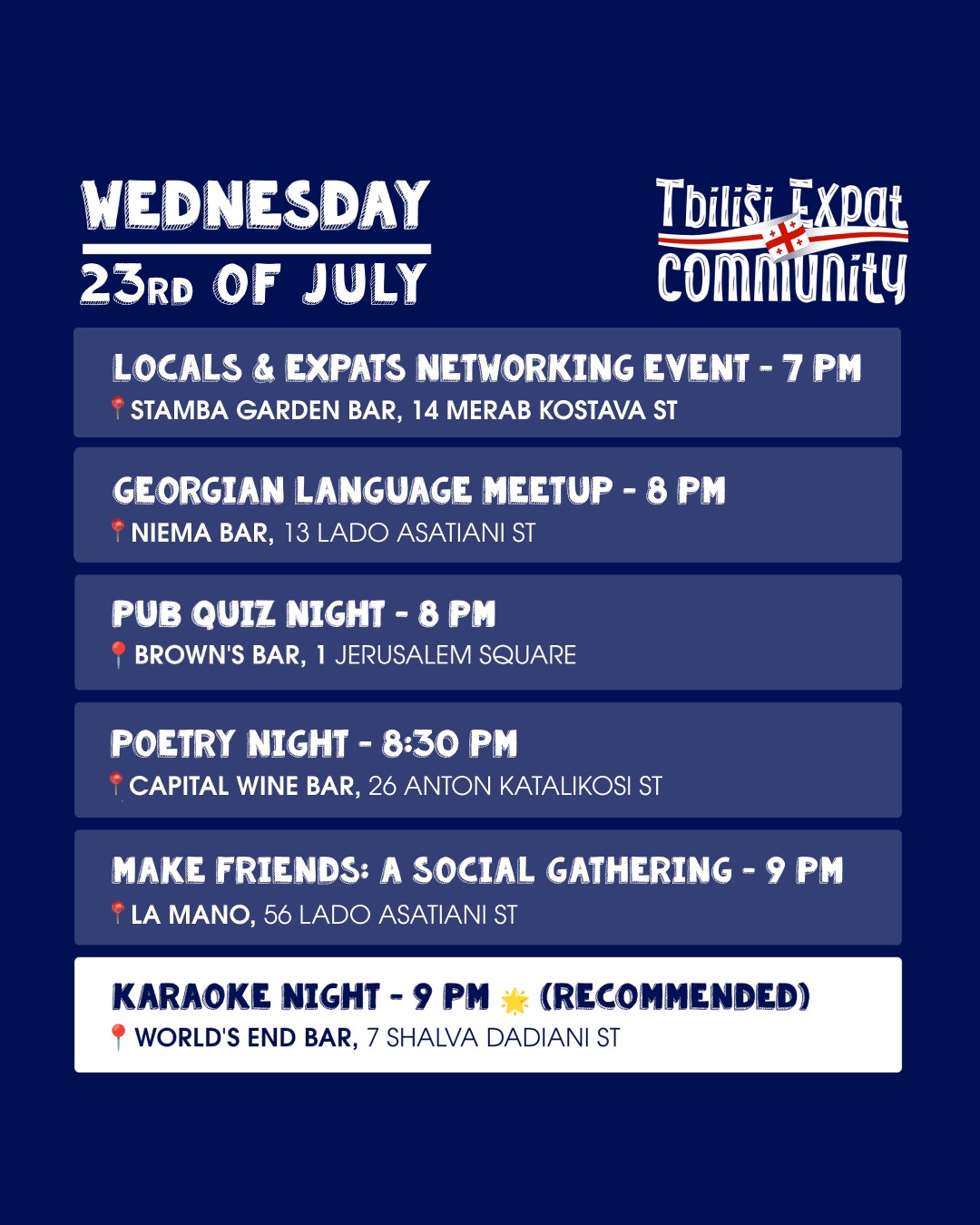 Expat Community Locals and Expats Networking Event