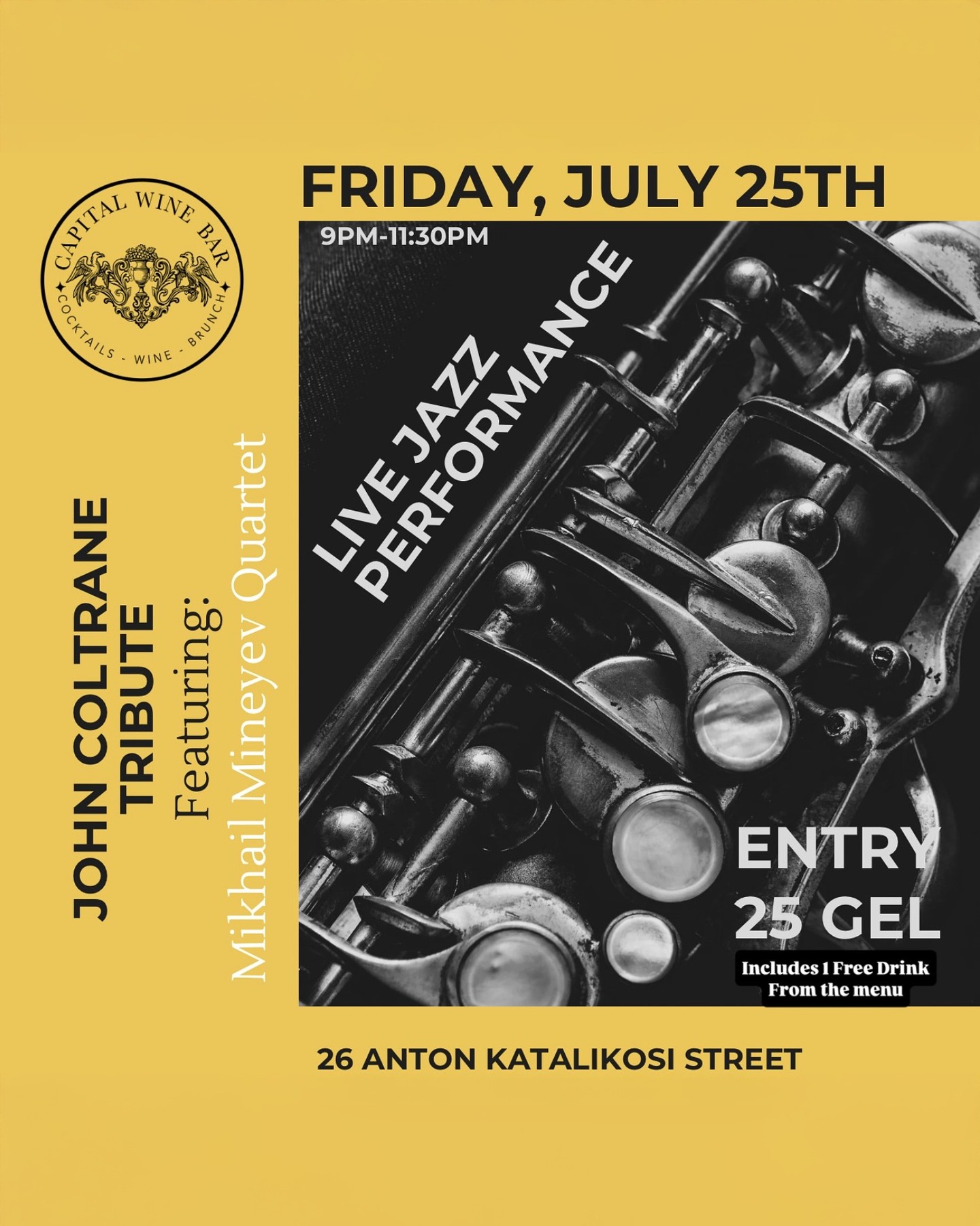 Capital Wine Bar Jazz Performance