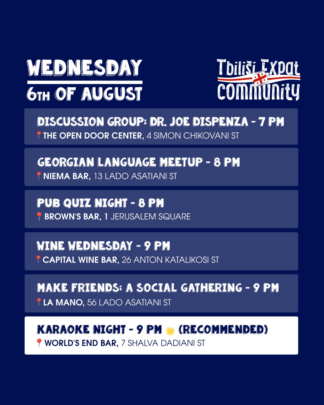 Tbilisi Expat Community Discussion Group with Dr. Joe Dispenza