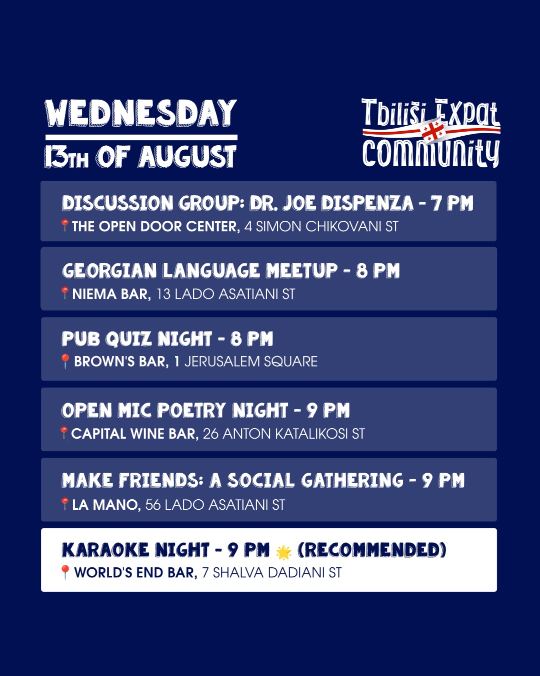 Tbilisi Expat Community Discussion Group: Dr. Joe Dispenza