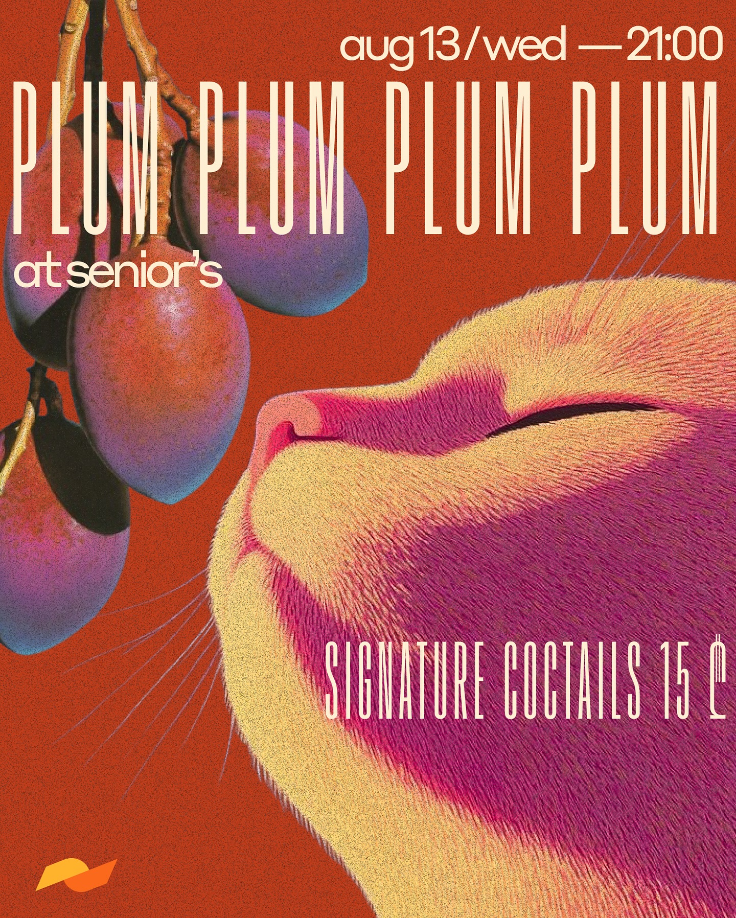 Plum Cocktails at Senior's Bar